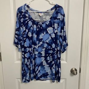 LULAROE blue Top L